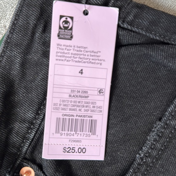 NWT Black Damaged Highest Rise Baggy Jeans - Picture 4 of 6